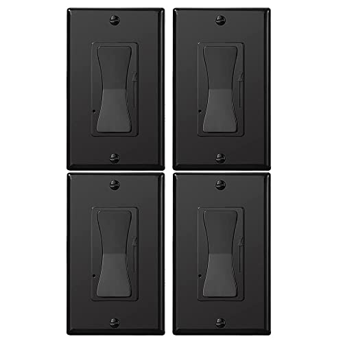 Black 0 10V LED Dimmer Switch for LED Lights (4 Count)