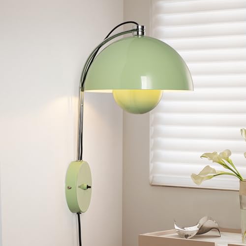 Mid Century Modern Bud Plug in Wall Sconces for Bedroom