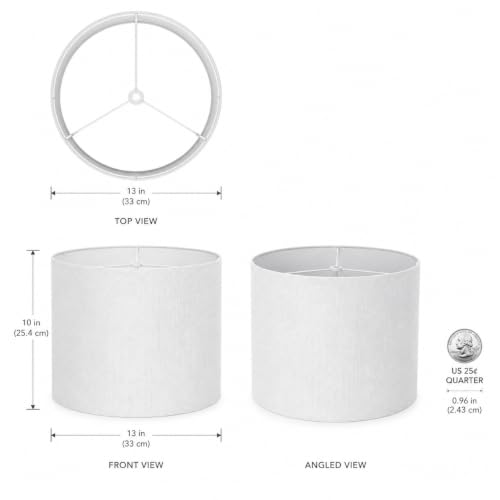 Pure White Handmade Circular Lamp Shade