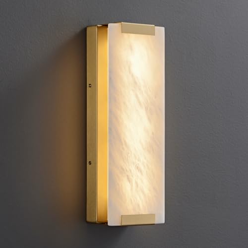 14.2" Alabaster Sconce