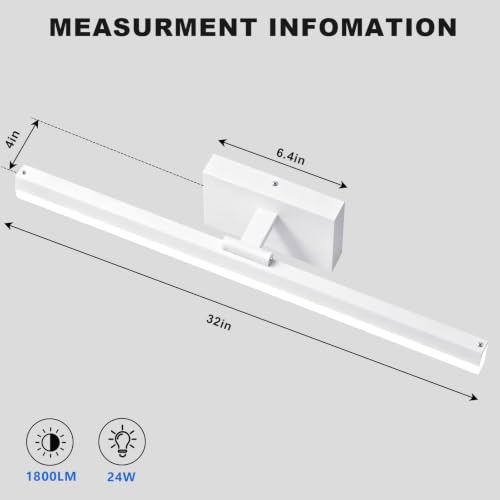 Modern Bathroom Vanity Light 32 inch