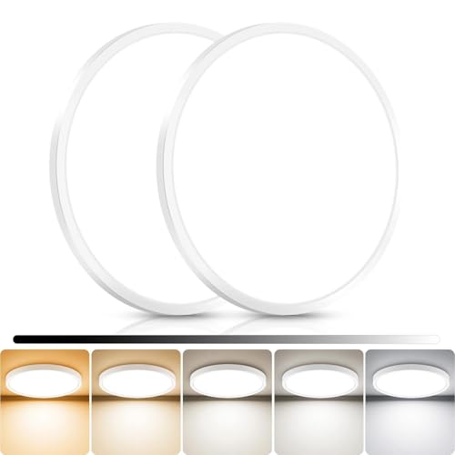 2Pack 13inch LED Flush Mount Ceiling Light