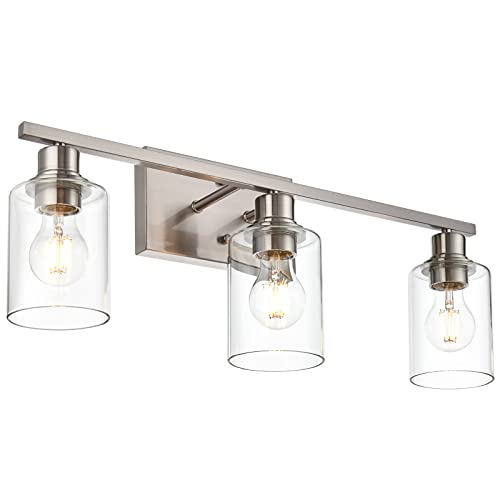 Metal Brushed Nickel 3 Lights Wall Light