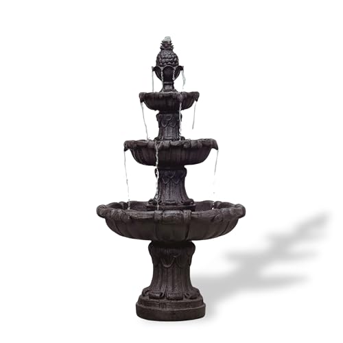 58.3" 3 Tier Outdoor Freestanding Water Fountain