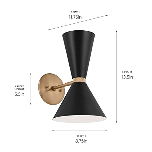 Phix 13.5" 2 Light Wall Sconce Light