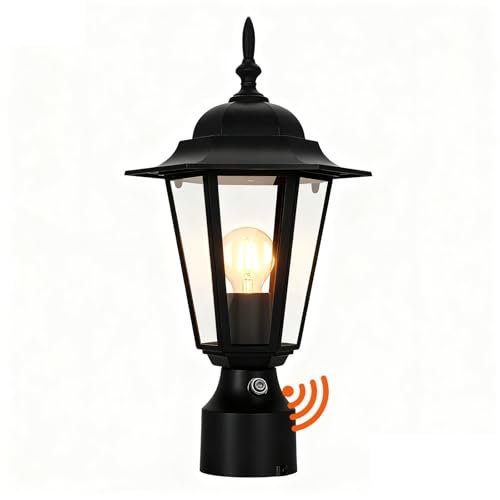 15"H Dusk to Dawn Outdoor Post Light