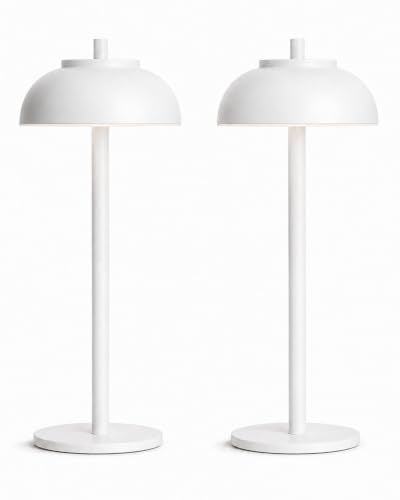 White Cordless Table Lamps (2 Count)