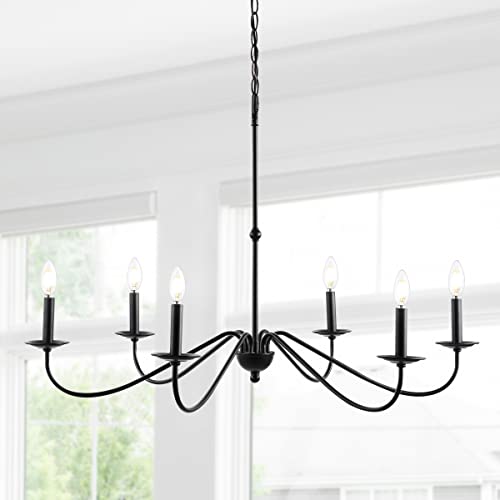 Wicklow 6 Light Farmhouse Chandelier 34.75"