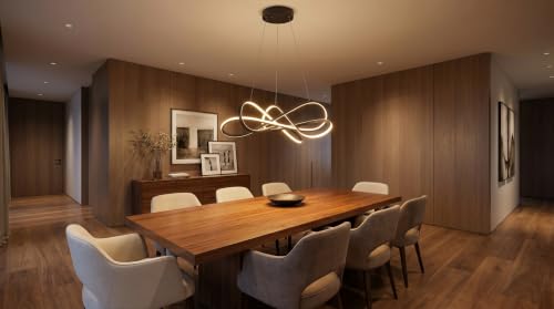 Chrome Modern LED Chandelier