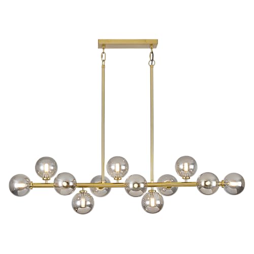 50" Large Glass Globe Sputnik Chandelier