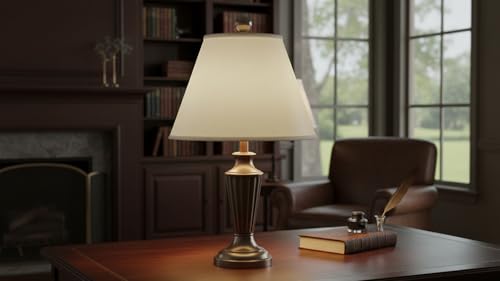 32290A Transitional Hardback Empire Shaped Spider Construction Lamp Shade in Off White