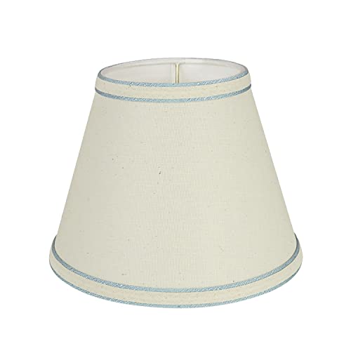 58909 Empire Uno Lamp Shade in Cream with Powder Blue