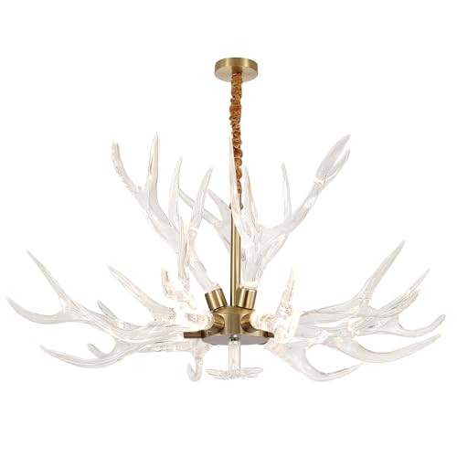 Acrylic Antler Chandelier Ceiling Light Fixtures