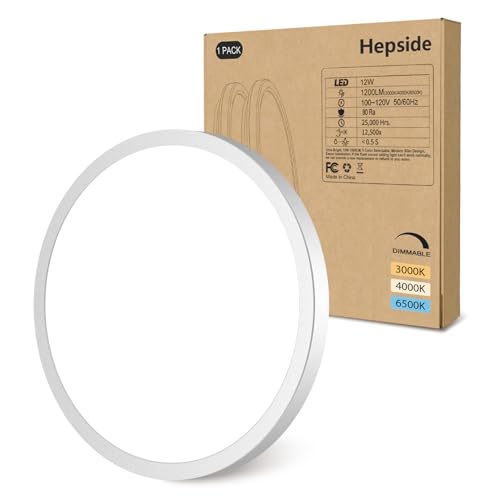 1PACK Flush Mount LED Ceiling Light Fixture White