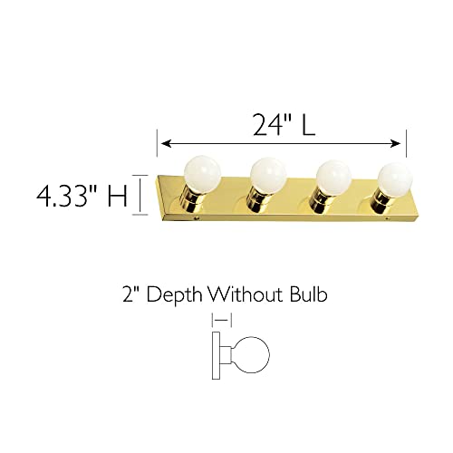 500868 4 Light Vanity Strip Light Contemporary Dimmable for Bathroom