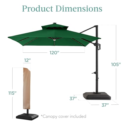 10x10ft Cantilever Patio Umbrella w