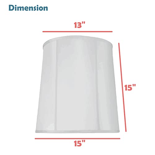33139 Mushroom Pleated Traditional Spider Lamp Shade