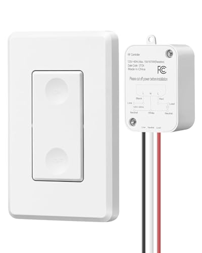 Wireless Light Switch and Receiver Kit