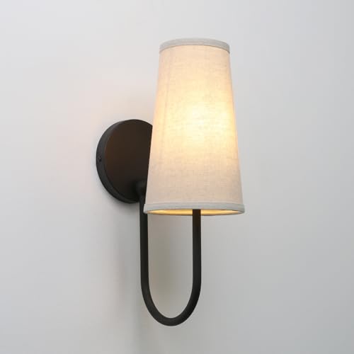 Set of 2 Linen Fabric Wall Sconces (2 Count)