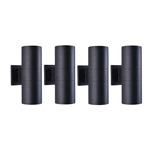 12" Modern Outdoor Porch Light in 2 Lights (4 Count)