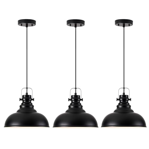 Industrial Pendant Light Fixture (3 Count)