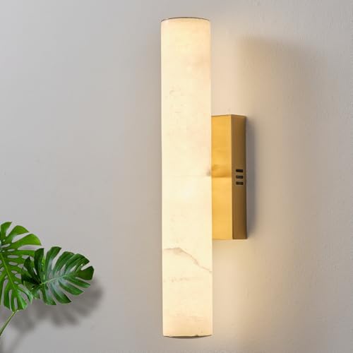 20in Natural Alabaster Wall Sconces