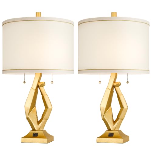 24.5" Gold Lamps Set of 2 (2 Count)