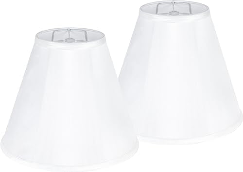 White Bell Lamp Shades (2 Count)