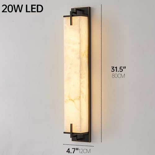 Modern Marble Wall Sconce Natural Alabaster Sconce