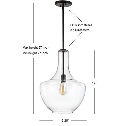 Watts Schoolhouse 13.25" Pendant Light