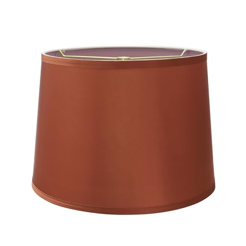 32307A Transitional Hardback Empire Shaped Spider Construction Lamp Shade in Burnt Orange