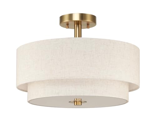 16" Semi Flush Mount Ceiling Light for Bedroom