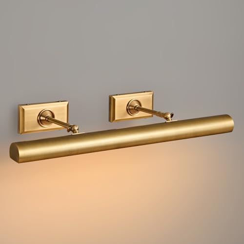 24 inch Brass Picture Light Hardwired Picture Light for Wall