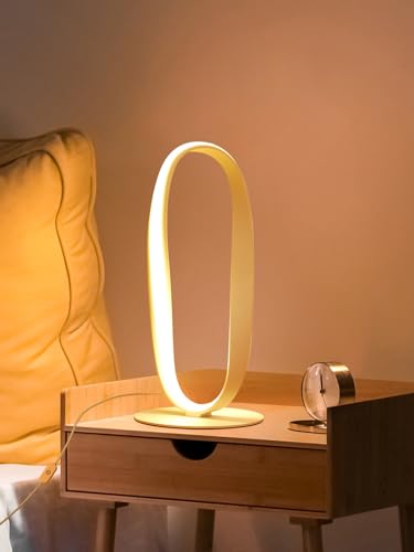 White Circle LED Table Lamp