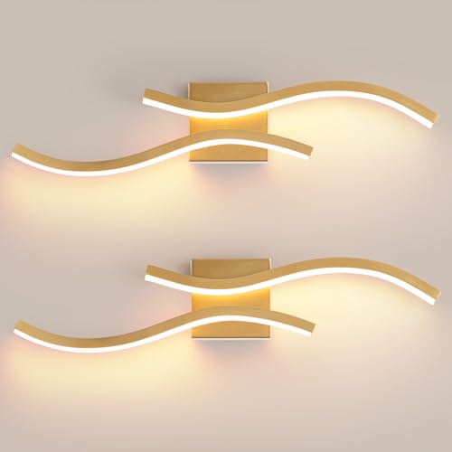 2 Packs Gold Bathroom Vanity Light Fixture