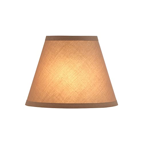 56001 Transitional Hardback Empire Shape UNO Construction Lamp Shade in Sienna Brown