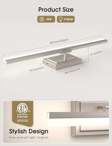Modern Bathroom Vanity Light 24 inch