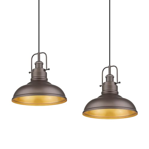 2 Pack Farmhouse Pendant Light Fixtures (2 Count)
