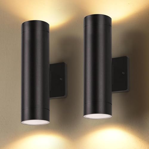 Dusk to Dawn Outdoor Wall Lights (2 Pack)