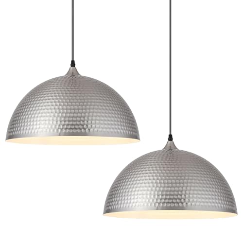 Brushed Nickel Pendant Light 16 inch