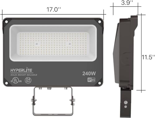 LED Flood Light 240W 28800LM 5000K Daylight IP65 Waterproof Outdoor Floodlights UL Certified for Court