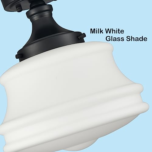 Black Schoolhouse Ceiling Light