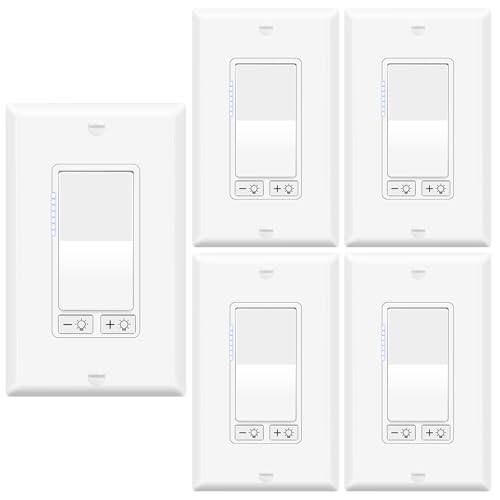 5 Pack Dimmer Light Switch for Dimmable LED Light (5 Count)