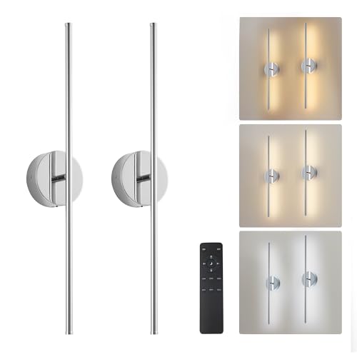 Removable Battery Operated Wall Sconces Set of Two (2 Count)