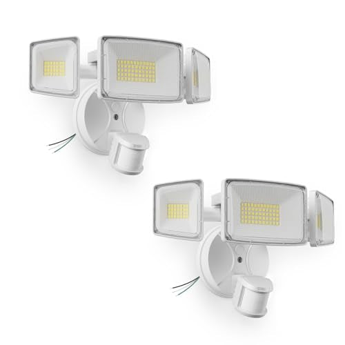 2 Pack 100W 11000LM LED Motion Sensor Outdoor Lights (2 Count)