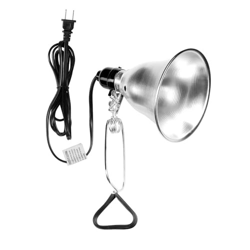 Clamp Lamp Light Socket with 5.5 Inch Aluminum Reflector
