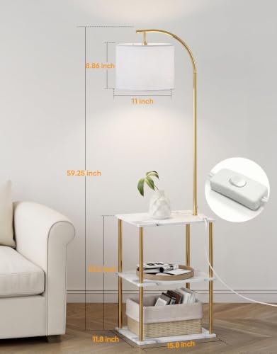 Floor Lamp with Table