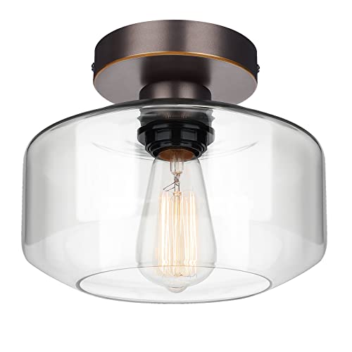 Industrial Semi Flush Mount Ceiling Light