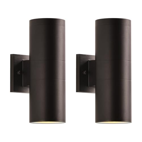 12" Modern Outdoor Porch Light 2 Lights (2 Count)