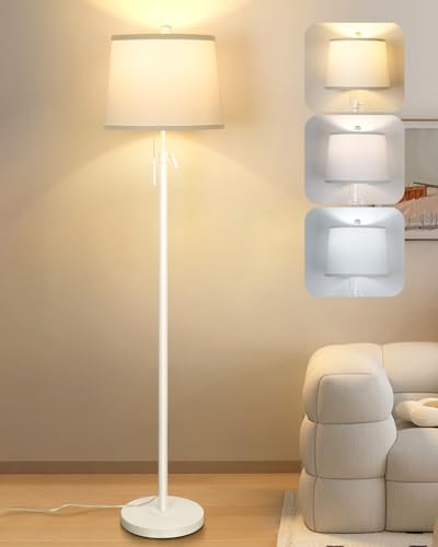White Floor Lamp for Living Room 55